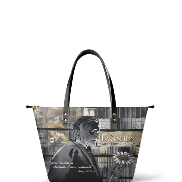 Frankenstein Ashes of Hope Leather Tote Bag