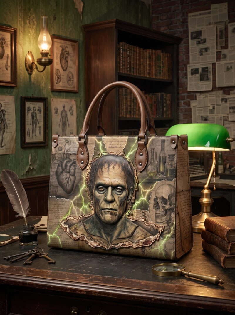 Frankenstein-mk2.jpg The Modern Prometheus Applique Leather Handbag