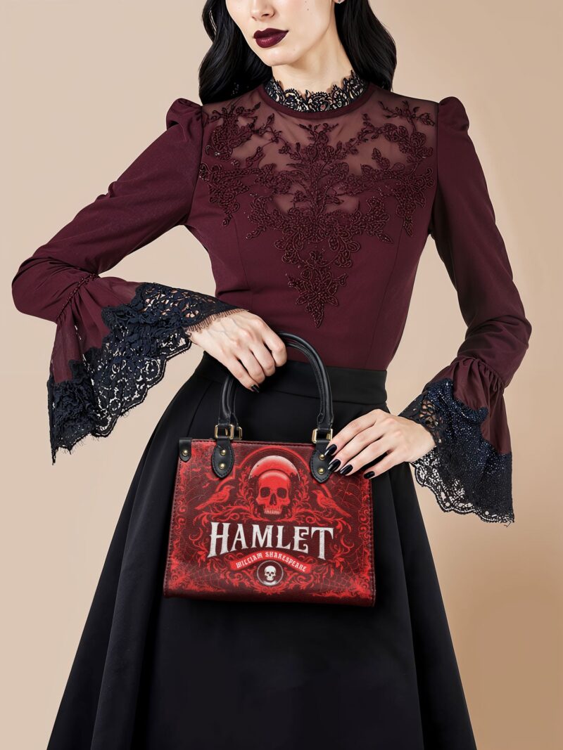 Hamlet-red-1_5d8d249b-bf5f-49ab-85a0-3c43fdd5d11a.jpg Hamlet The Red Room Small Leather Handbag
