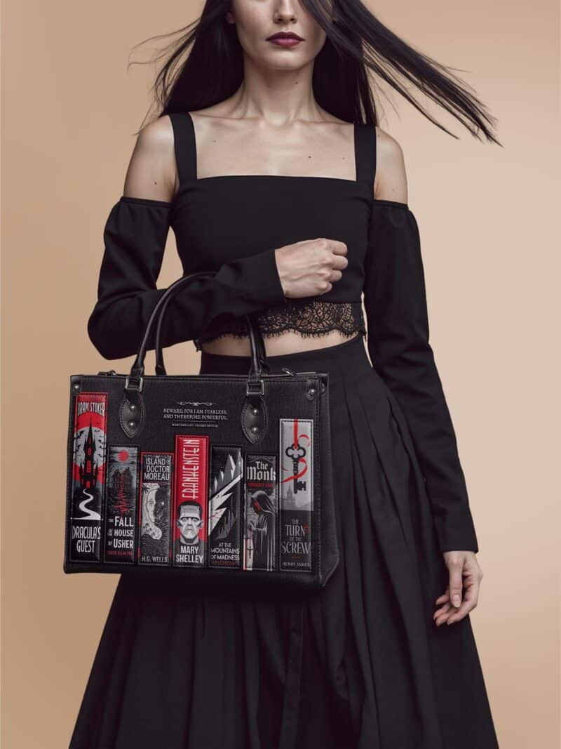Horror-List-inuse-2_a3fdfe5c-b29a-4d8c-ab19-0096929c35ef.jpg The Fearless Collection Leather Handbag, Red Interior