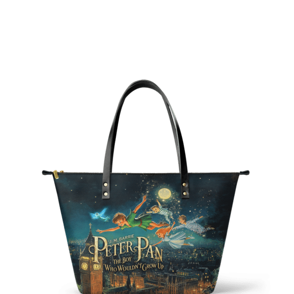 Neverland Sky Leather Tote Bag