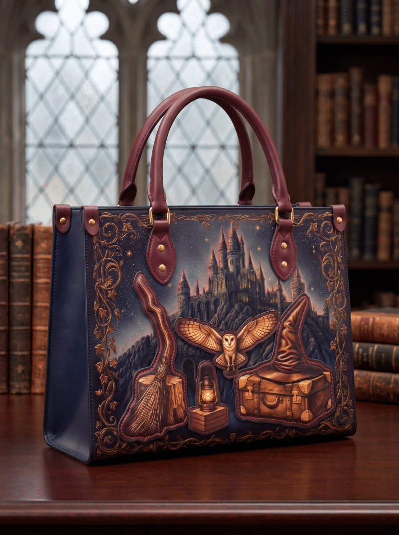 Owl-Post-mk2.png Owl Post Applique Leather Handbag