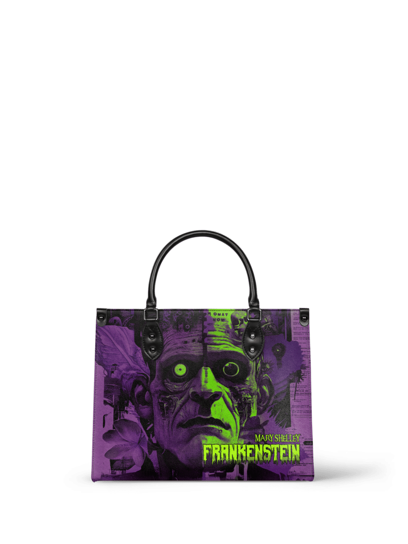 Purple-Frankenstein_mk1_0ba0fef8-2e4d-4897-971d-b3f62ad1f0da.png Frankenstein Lablight Violet Leather Handbag, Purple Interior