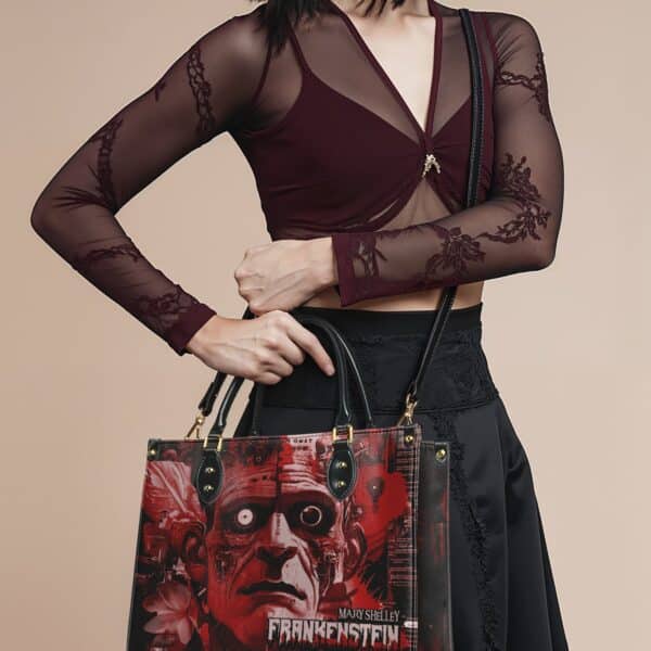 Frankenstein Heart Surge Leather Handbag