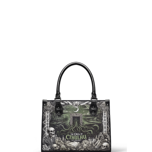 The Call Of Cthulhu Small Leather Handbag, Black Interior