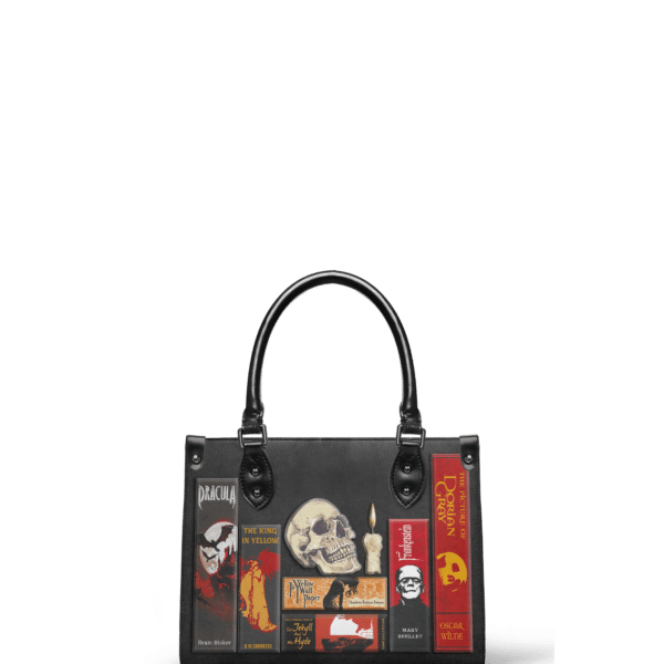 The Codex of Gothic Tales Deadlight Black Small Leather Handbag
