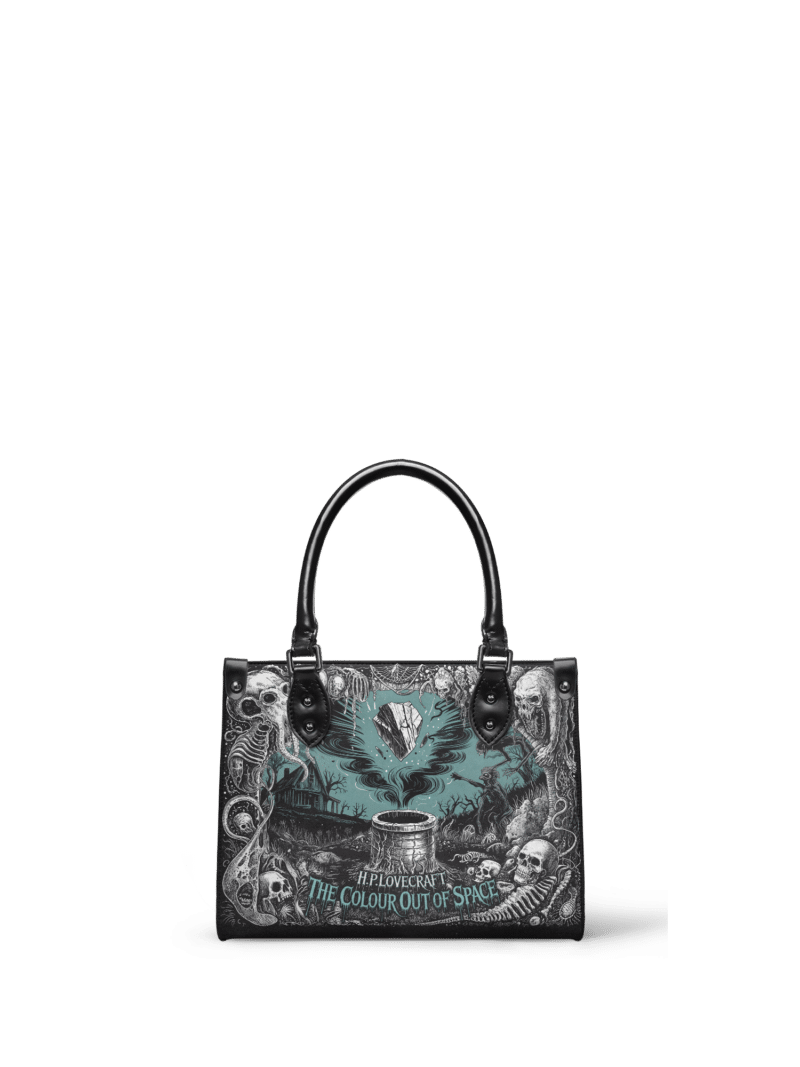 The-Colour-Out-Of-Space_mk1.png The Colour Out Of Space Small Leather Handbag, Black Interior
