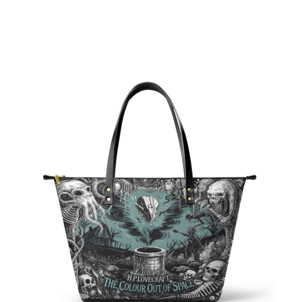 The Colour Out Of Space Leather Tote Bag