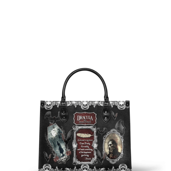 The Dracula Leather Handbag, Red Interior