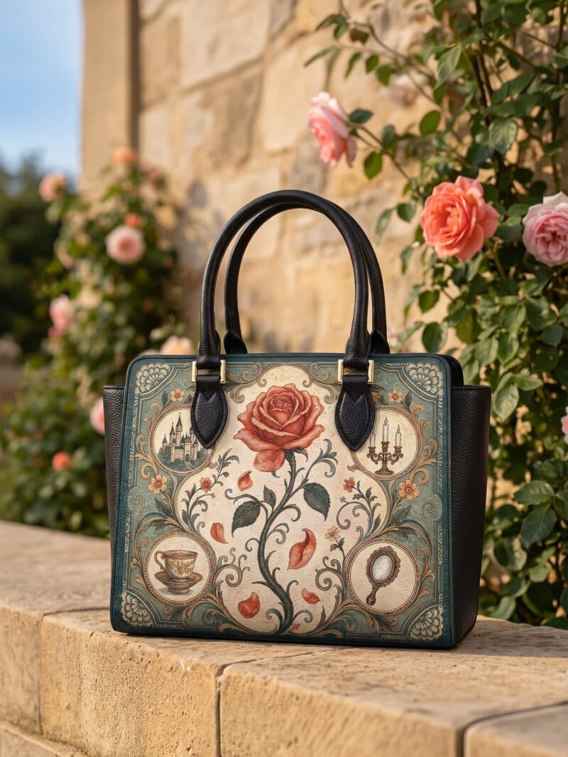The-Enchanted-Rose-mk2.jpg The Everlasting Rose Vesper Leather Handbag