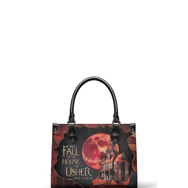 The Fall Of The House Of Usher Small Leather Handbag, Black Interior