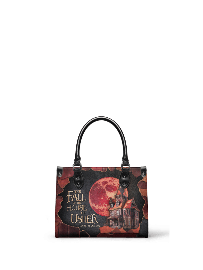 The-Fall-Of-The-House-Of-Usher_mk1.png The Fall Of The House Of Usher Small Leather Handbag, Black Interior