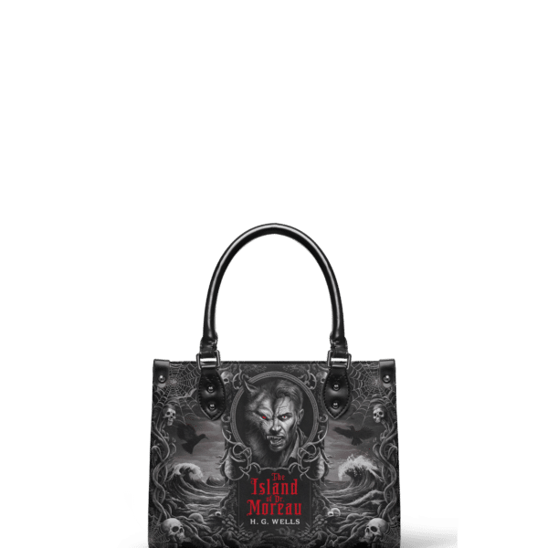 The Island Of Dr Moreau Small Leather Handbag, Black Interior