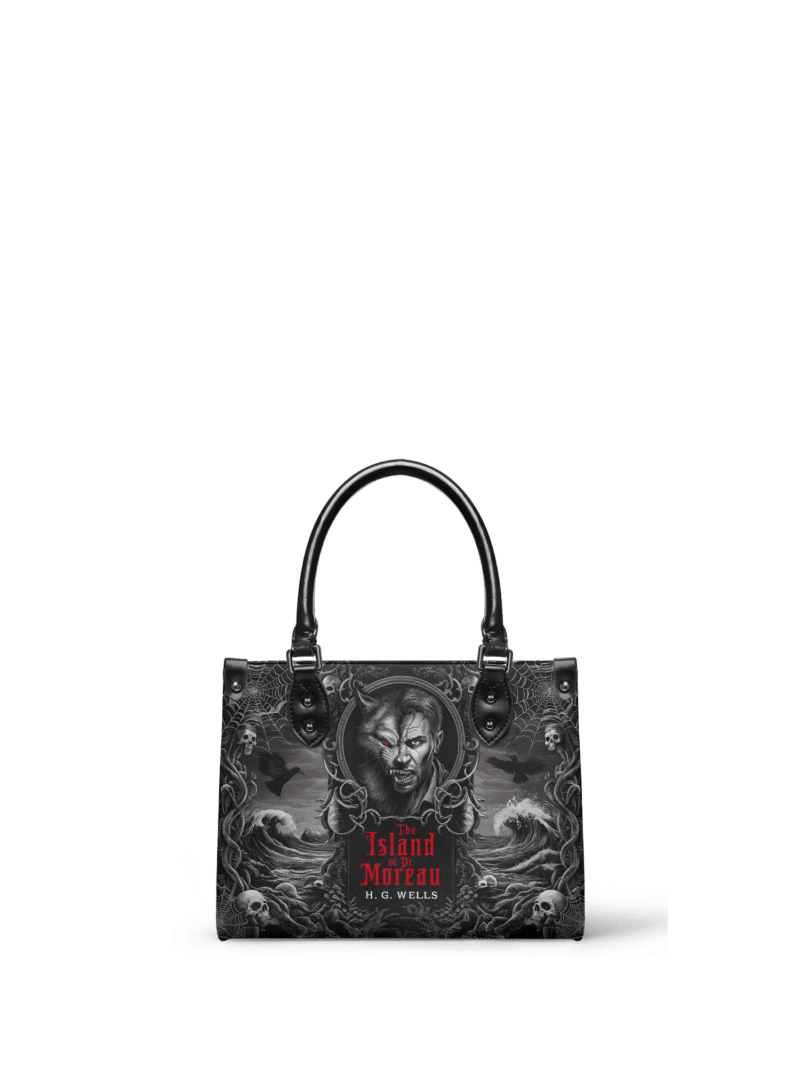 The-Island-Of-Dr-Moreau_mk1.png The Island Of Dr Moreau Small Leather Handbag, Black Interior
