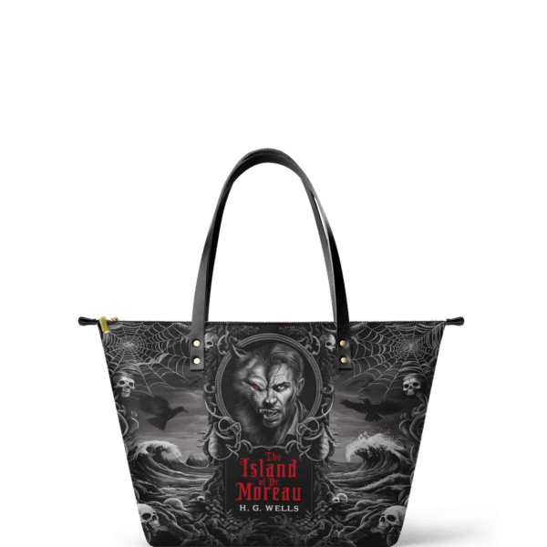 The Island Of Dr Moreau Leather Tote Bag
