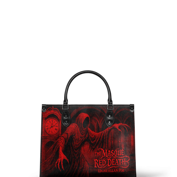 The Masque Of The Red Death Leather Handbag