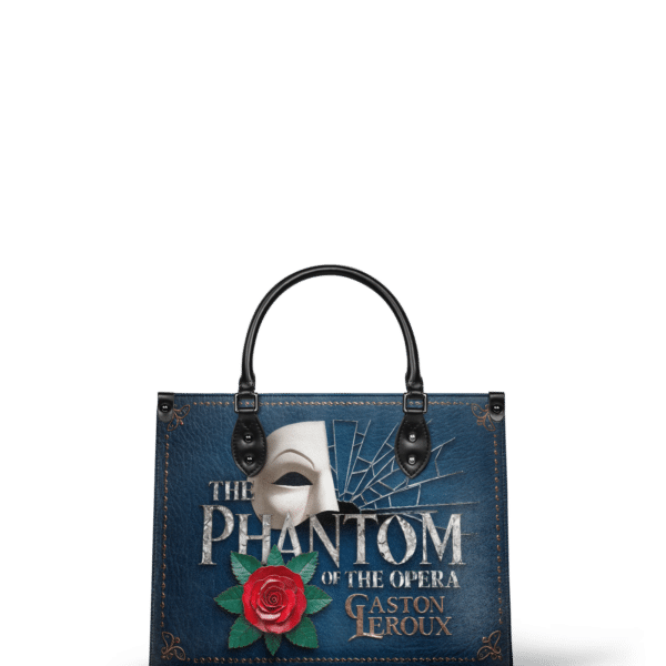 The Phantom Of The Opera Leather Handbag, Blue Interior