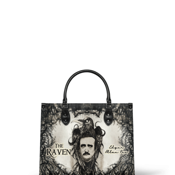 The Raven Leather Handbag, Brown Interior