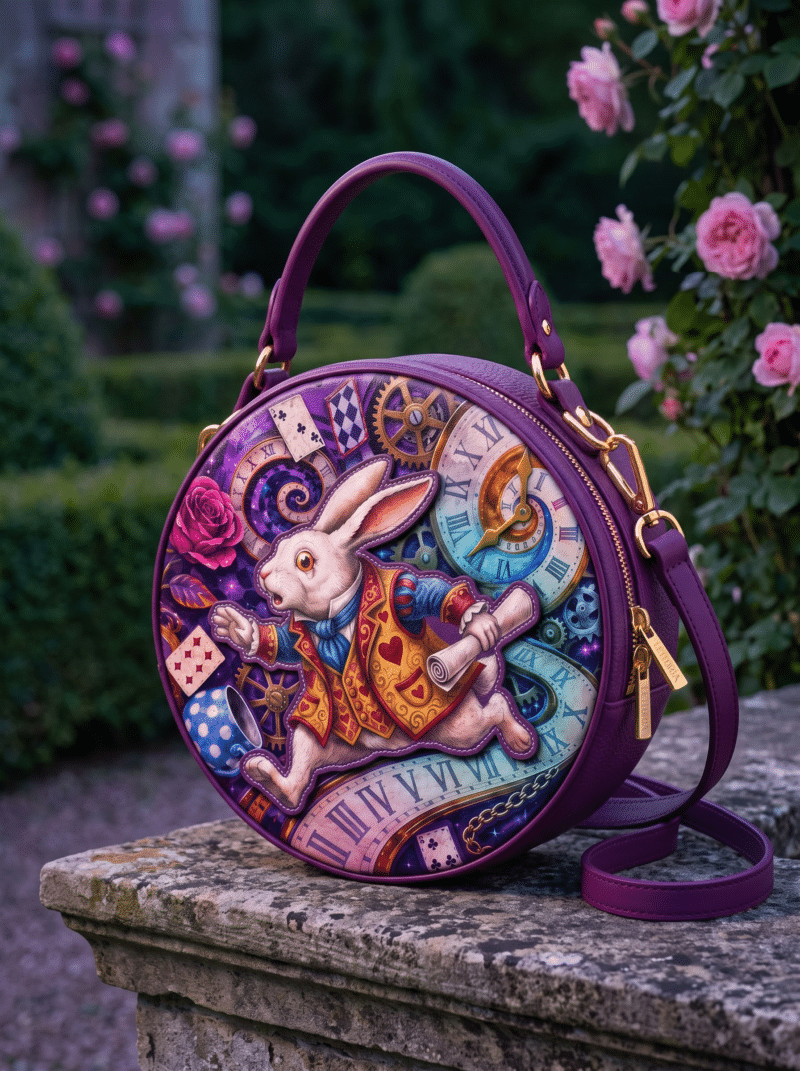 The-White-Rabbit-mk2_524582aa-1b99-4edc-832c-e0cebbc540c4.png The White Rabbit Applique Circle Crossbody Bag