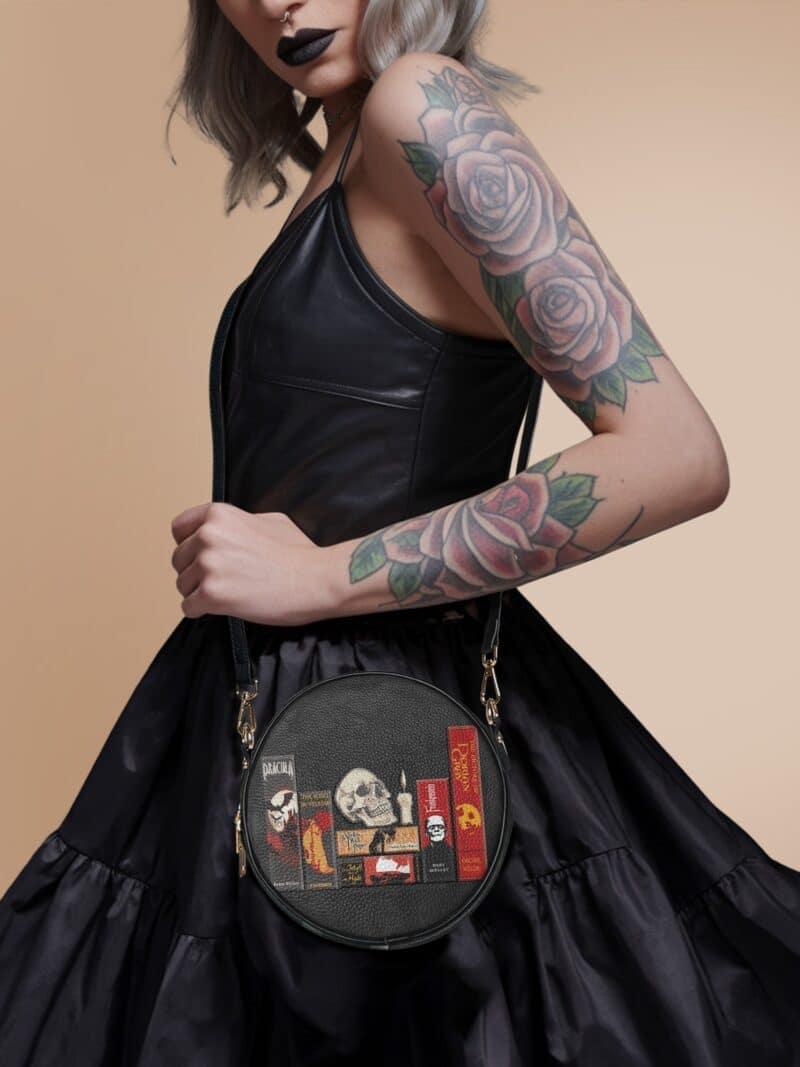 TheCodexofGothicTales1.jpg The Codex of Gothic Tales Deadlight Black Circle Crossbody Bag
