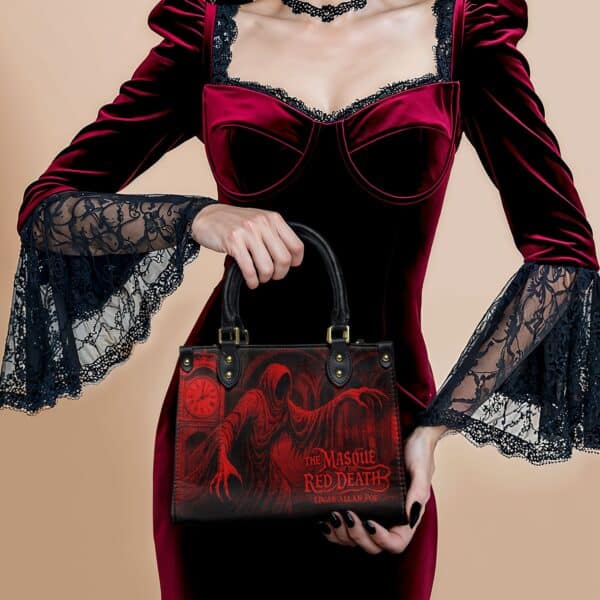 The Masque Of The Red Death Small Leather Handbag