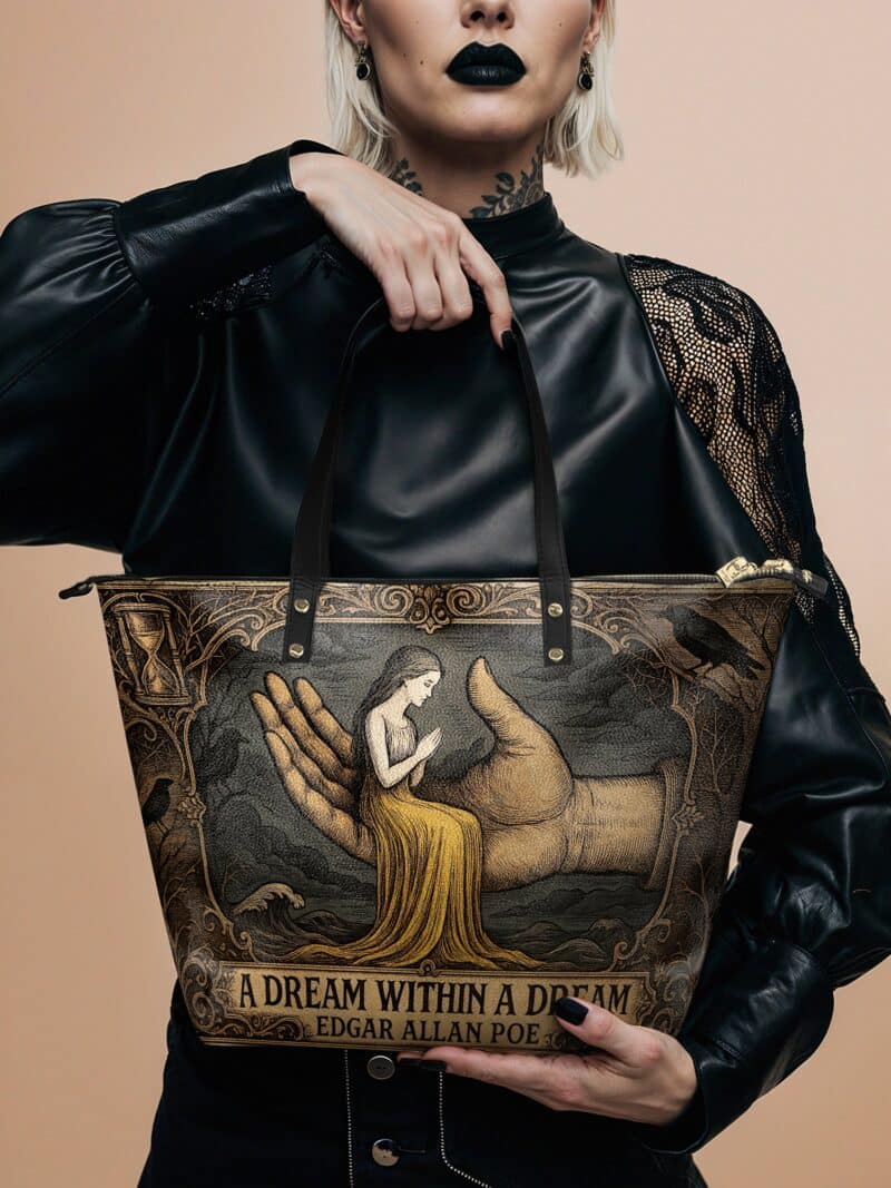 a-dream-within-a-dream-inuse-1_33c43f7d-3ebc-4322-86ce-b1c41fdebdd8.jpg A Dream Within A Dream Leather Tote Bag