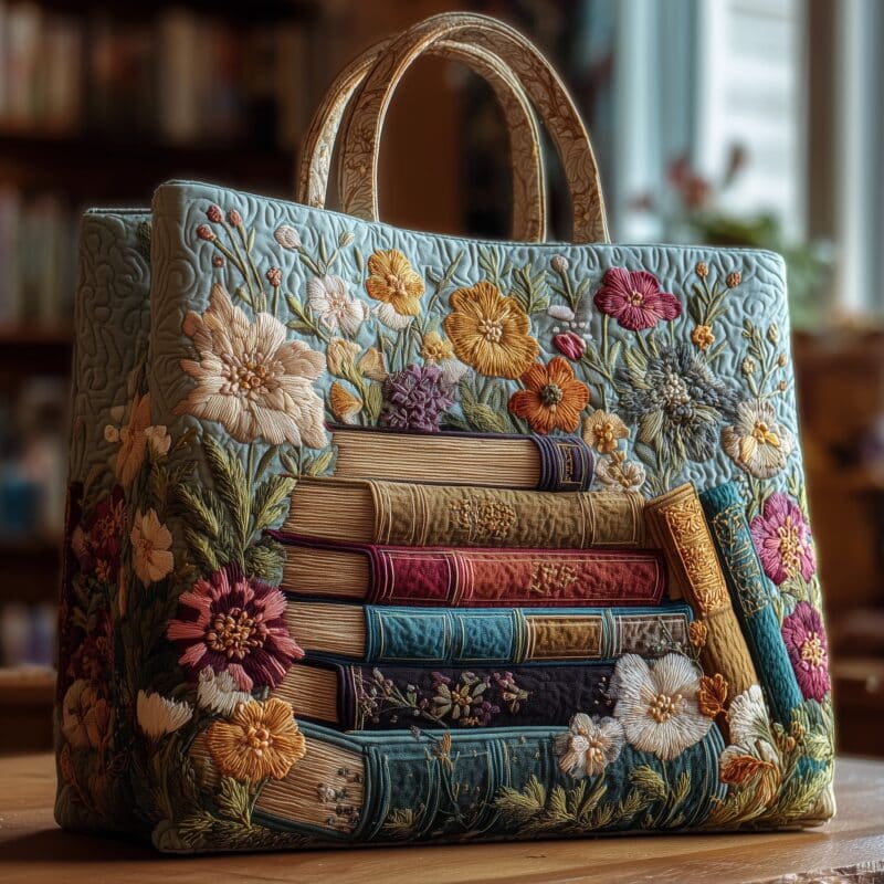 c143aba4a5bf65ad378f6cc012ef488c.jpeg Book Haven Quilted Tote Bag