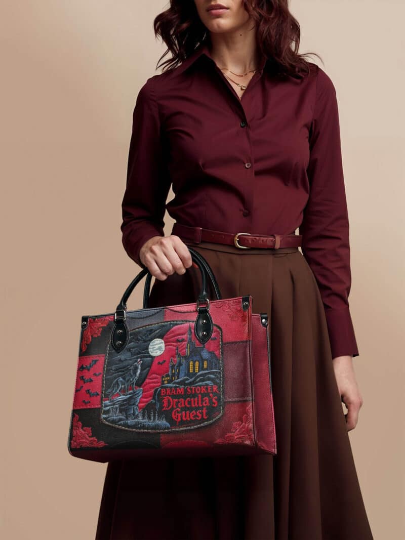 draculas-guest-inuse-1_3ec712e8-595f-4cc2-9889-34b0e5703a79.jpg Dracula's Guest Leather Handbag, Red Interior