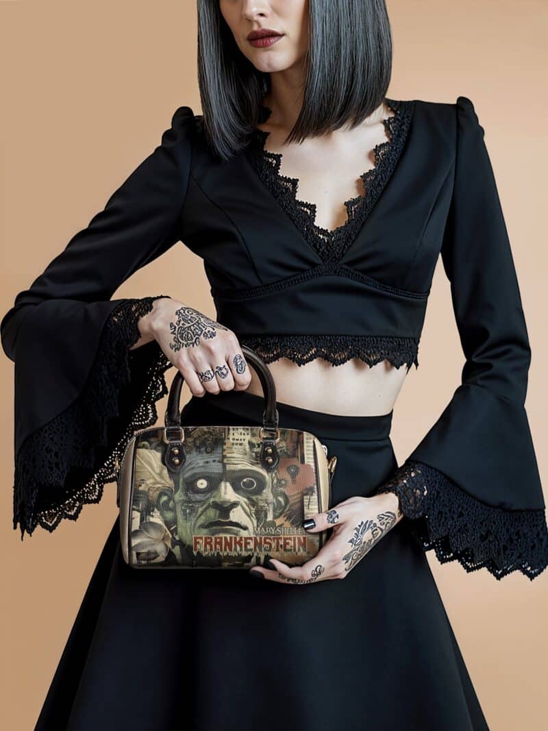 frankenstein-1_21127fe8-f896-4980-8d3e-27d2e2a9afea.jpg Frankenstein Old Parchment Mini Satchel