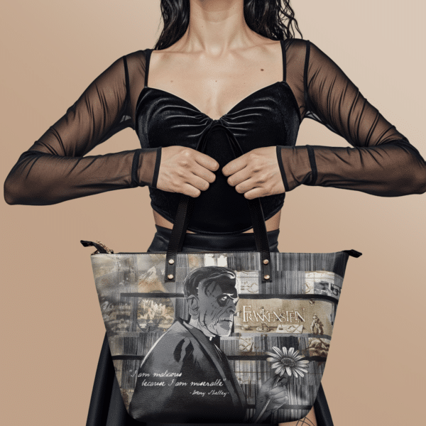 Frankenstein Ashes of Hope Leather Tote Bag