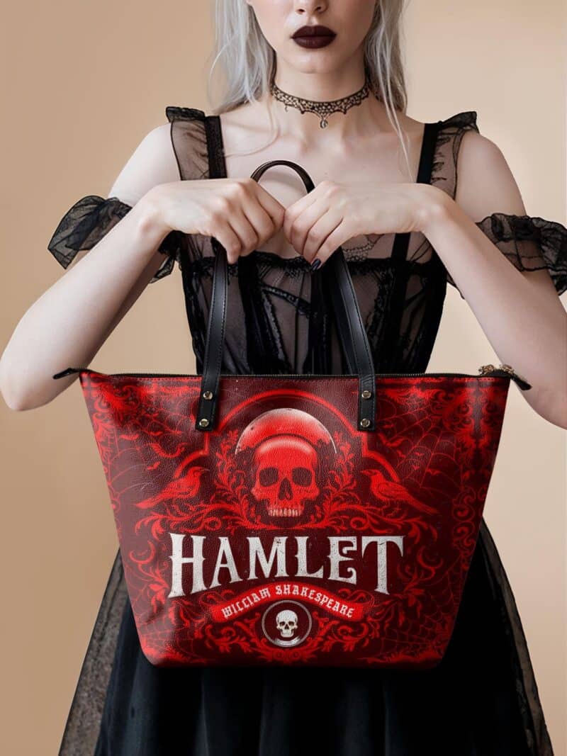 hamlet-red-1_f33f8c13-28d3-4490-af3d-5099e1a5ae3b.jpg Hamlet The Red Room Leather Tote Bag