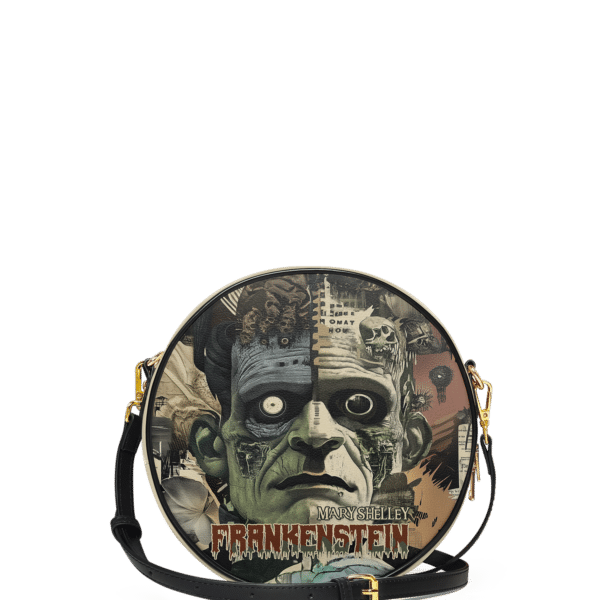 Frankenstein Old Parchment Circle Crossbody Bag