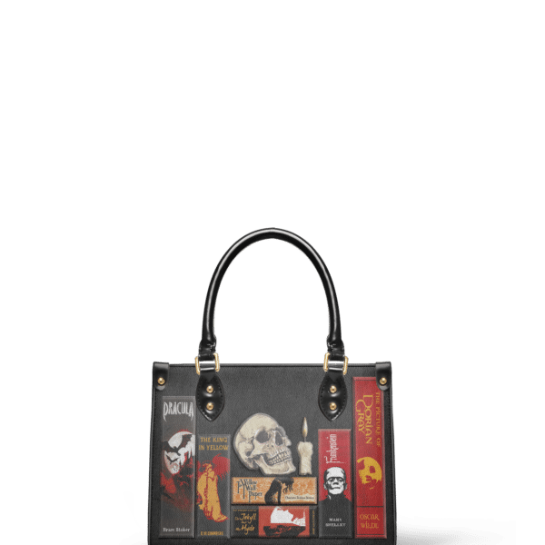 The Codex of Gothic Tales Deadlight Black Small Leather Handbag, Deadlight Black Interior