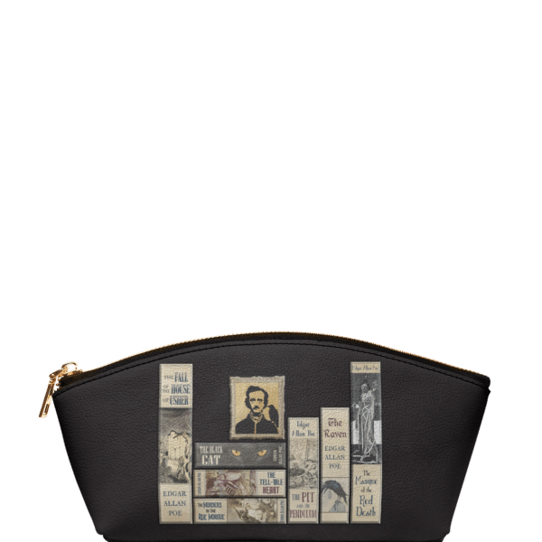 Poe's Library Ashen Black Eclipse Makeup Bag