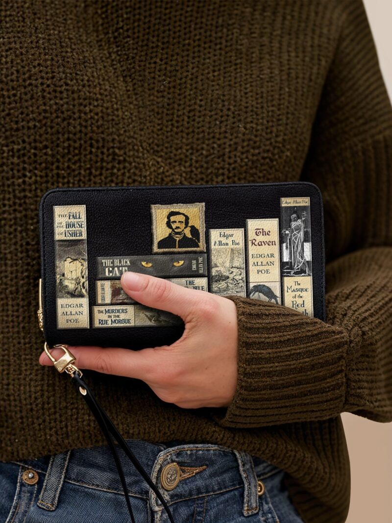 libro-edgar-allan-poe-1.jpg Poe's Library Ashen Black Wallet