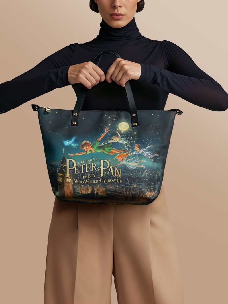 peter-pan-1_e8704453-6b6d-4bfb-bb54-475fd705b348.jpg Neverland Sky Leather Tote Bag