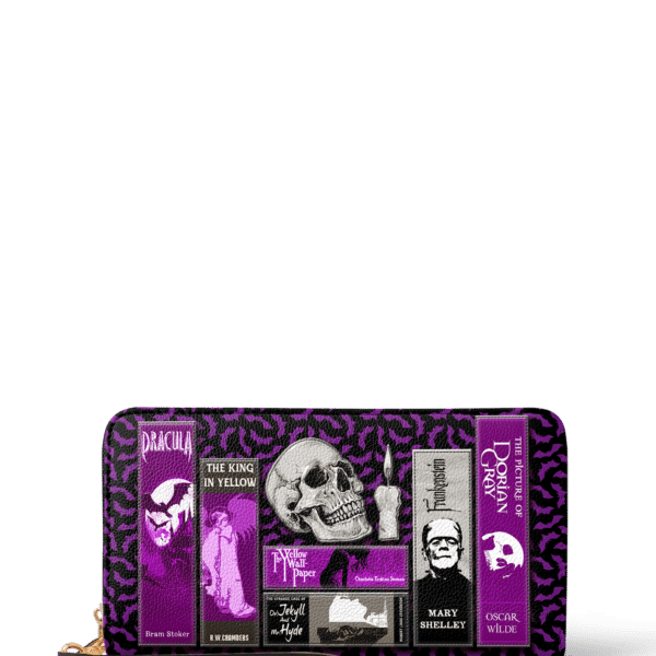 The Codex of Gothic Tales Violet Echo Wallet