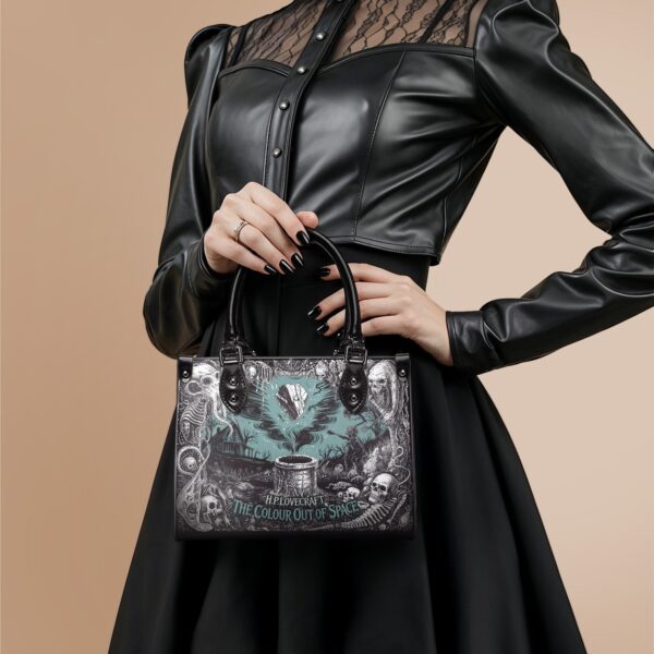 The Colour Out Of Space Small Leather Handbag, Black Interior