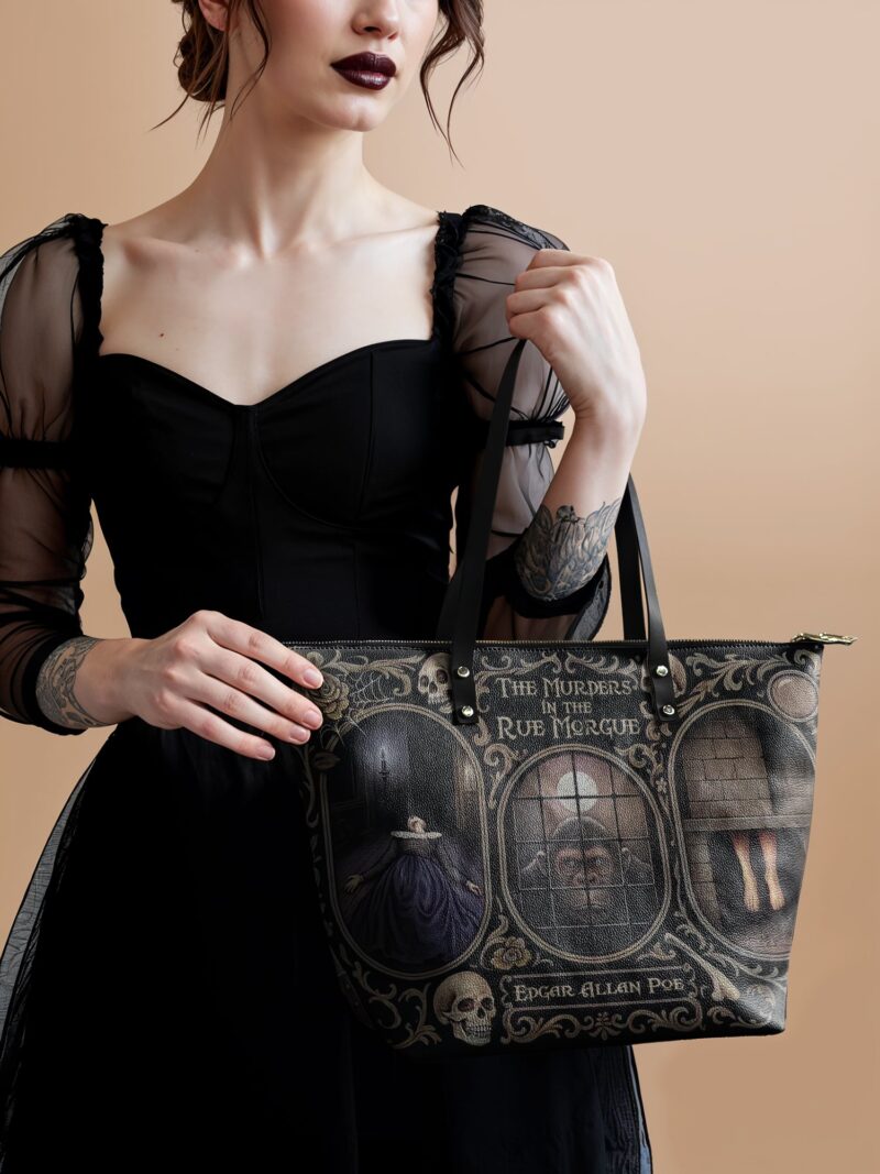 the-murders-in-the-rue-morgue-inuse-1_73f42e72-2950-459f-982e-85946f02583c.jpg The Murders In The Rue Morgue Leather Tote Bag