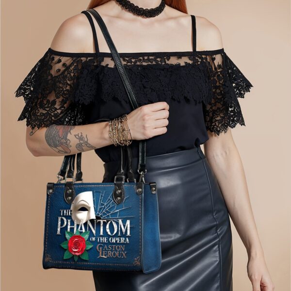 The Phantom Of The Opera Small Leather Handbag, Black Interior
