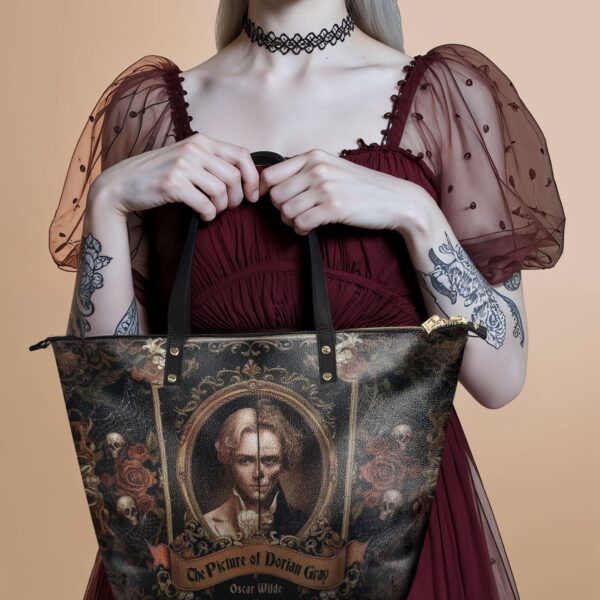 The Picture Of Dorian Gray Leather Tote Bag