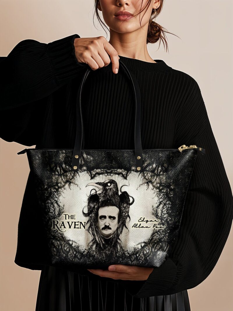 the-raven-1_3d4ba675-6b7d-4b6c-ac2d-6f1d08e4b820.jpg The Raven Leather Tote Bag