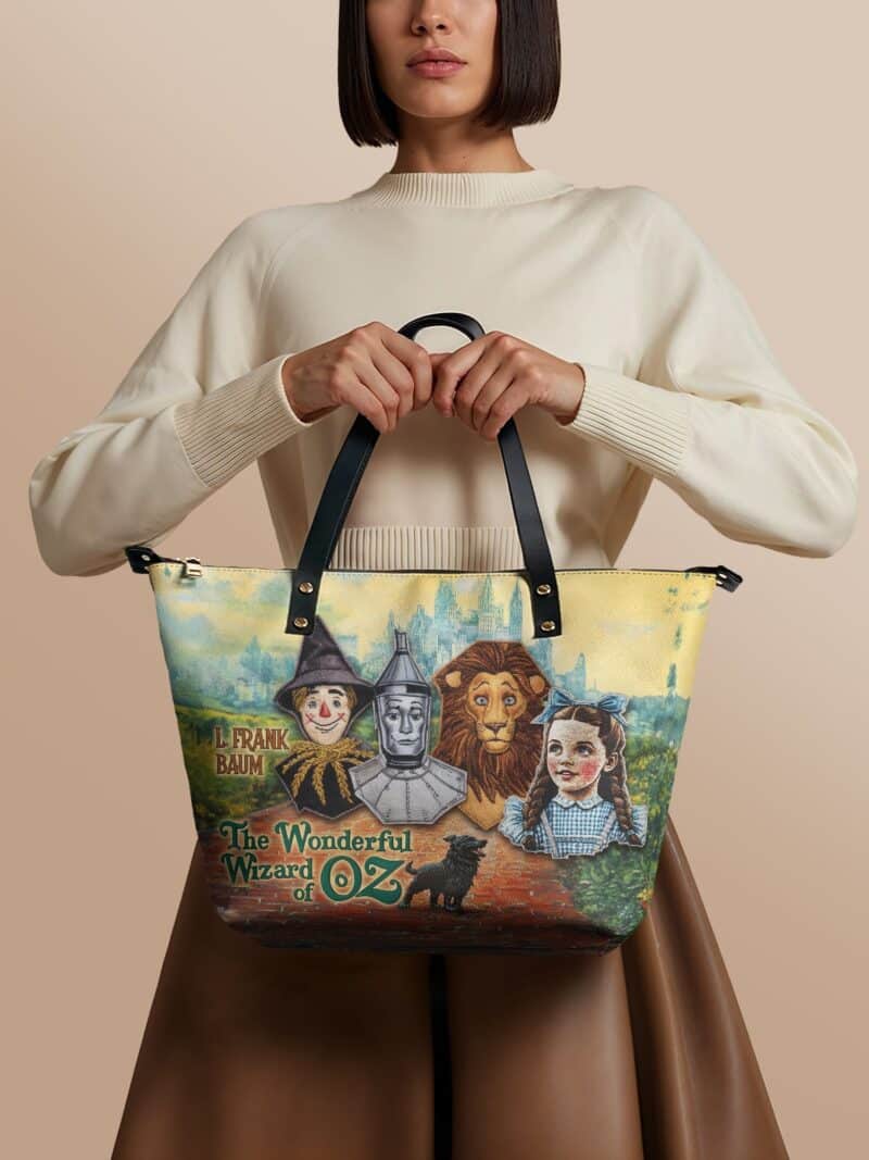 the-wonderful-wizard-of-oz-1_f89eff9f-3101-4b49-b180-d76b69ec0011.jpg Emerald City Dream Leather Tote Bag