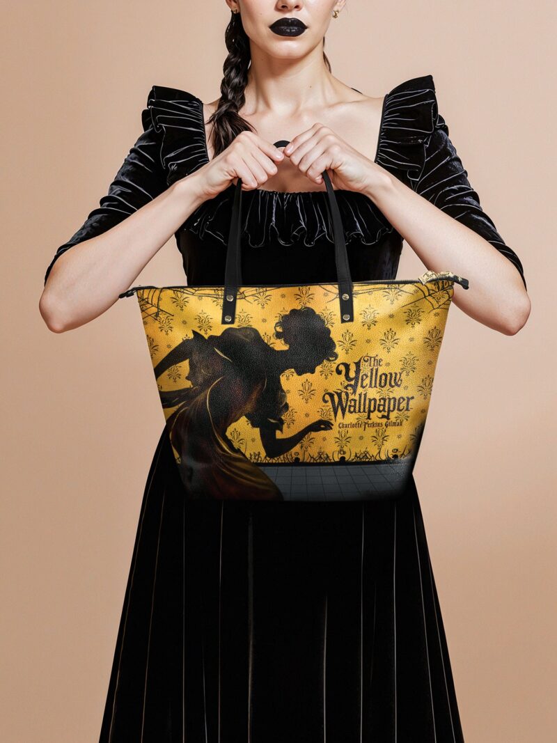 the-yellow-wallpaper-inuse-1_7abddcf8-c8ea-47ff-8d32-f70e1d792ba3.jpg The Yellow Wallpaper Leather Tote Bag
