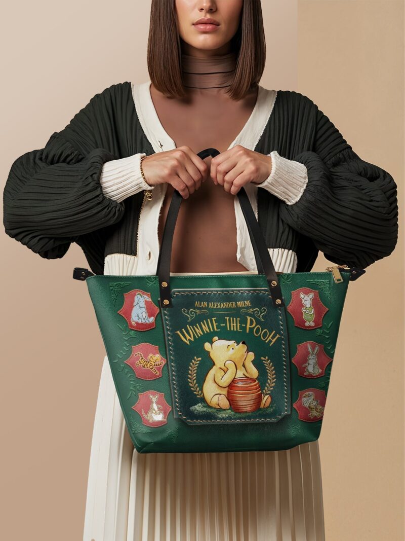 winnie-the-pooh-1_88ac9942-0f4b-485f-ab94-1fe66c801b66.jpg Hundred Acre Dream Leather Tote Bag