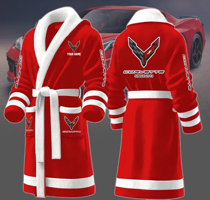 10-20.jpg Corvette Bathrobes Corvette C8 Fleece Bathrobe