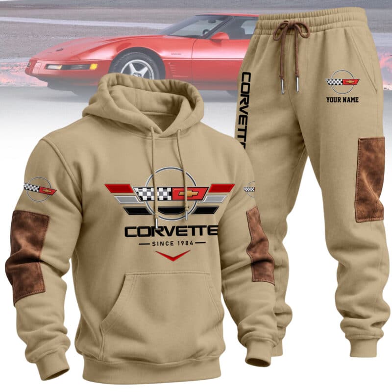 2-1.jpg Corvette Hoodie Sets Corvette C4 Hoodie and Pants Set