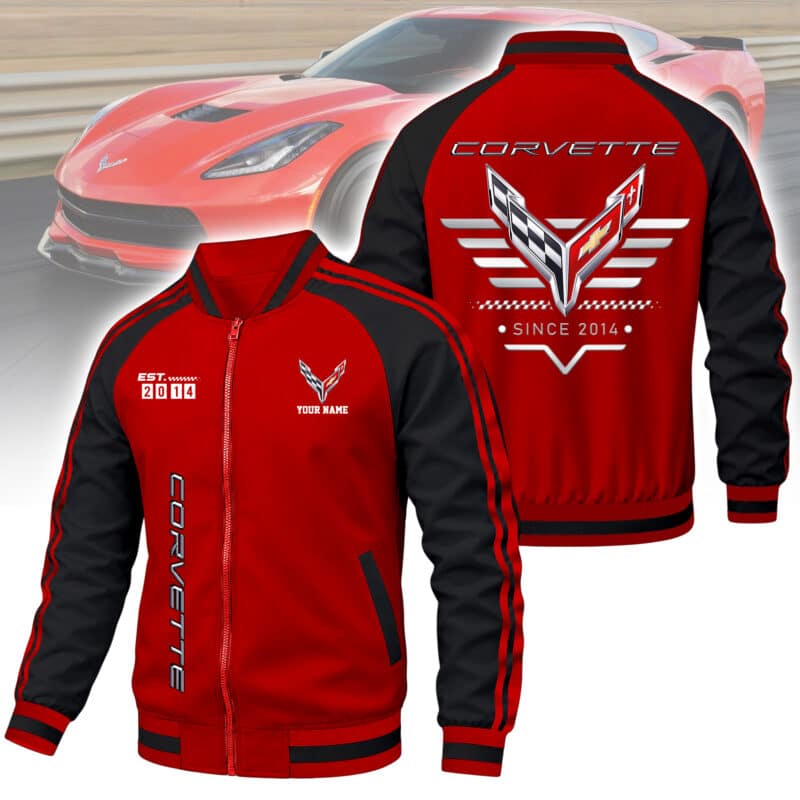 2-197.jpg Corvette Bomber Jackets Corvette C7 Bomber Jacket