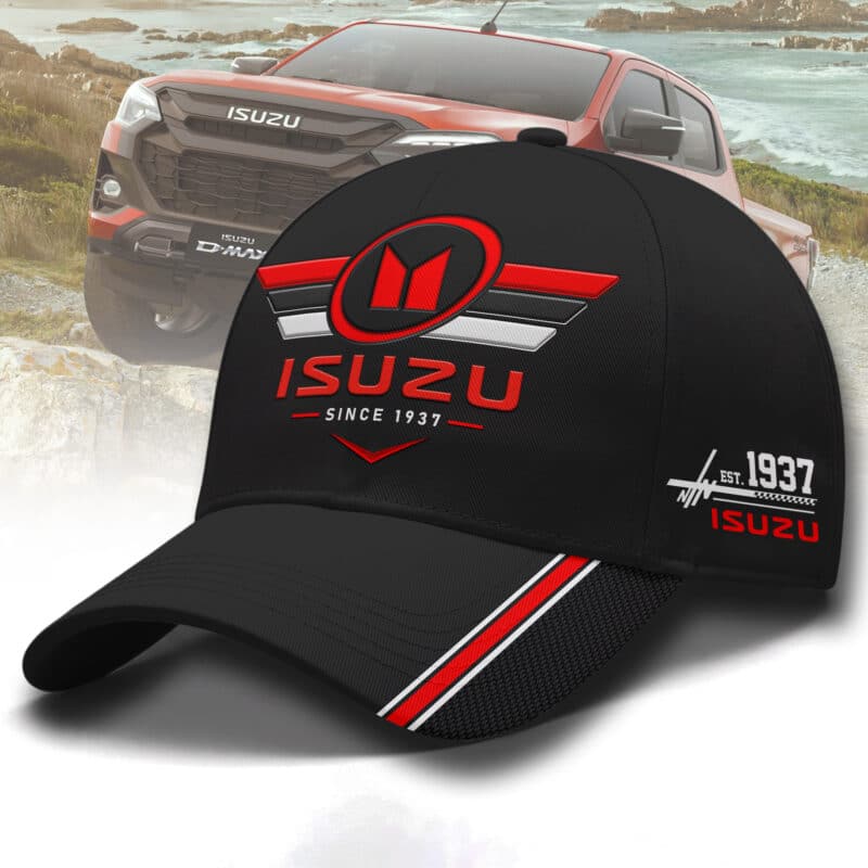9-23.jpg Cars ISUZU All Over Printed Cap - Black
