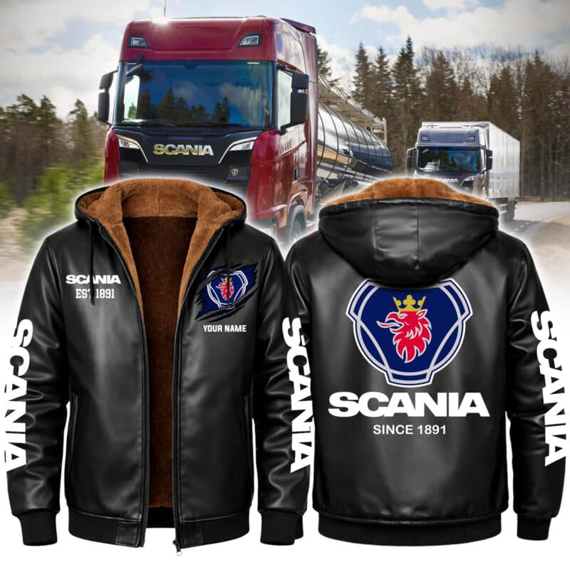 H1010-5.jpg Cars SCANIA Fleece Leather Jacket